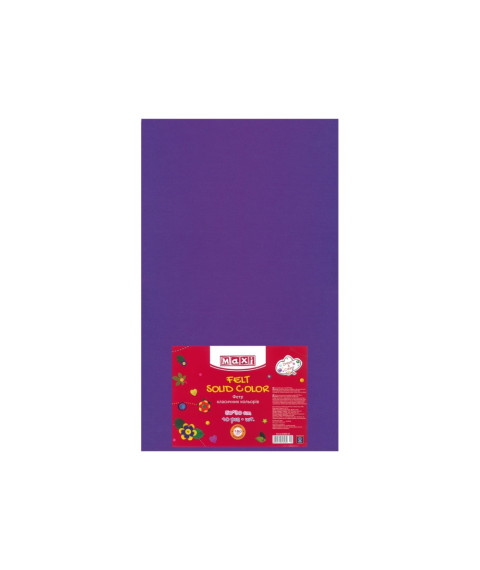 Fetru, 50x30cm, 180g/m2, mov, 10 foi, MAXI